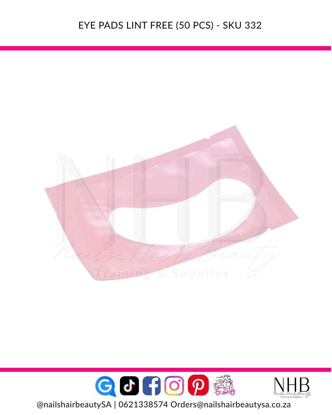 EYE PADS LINT FREE (50 PCS)