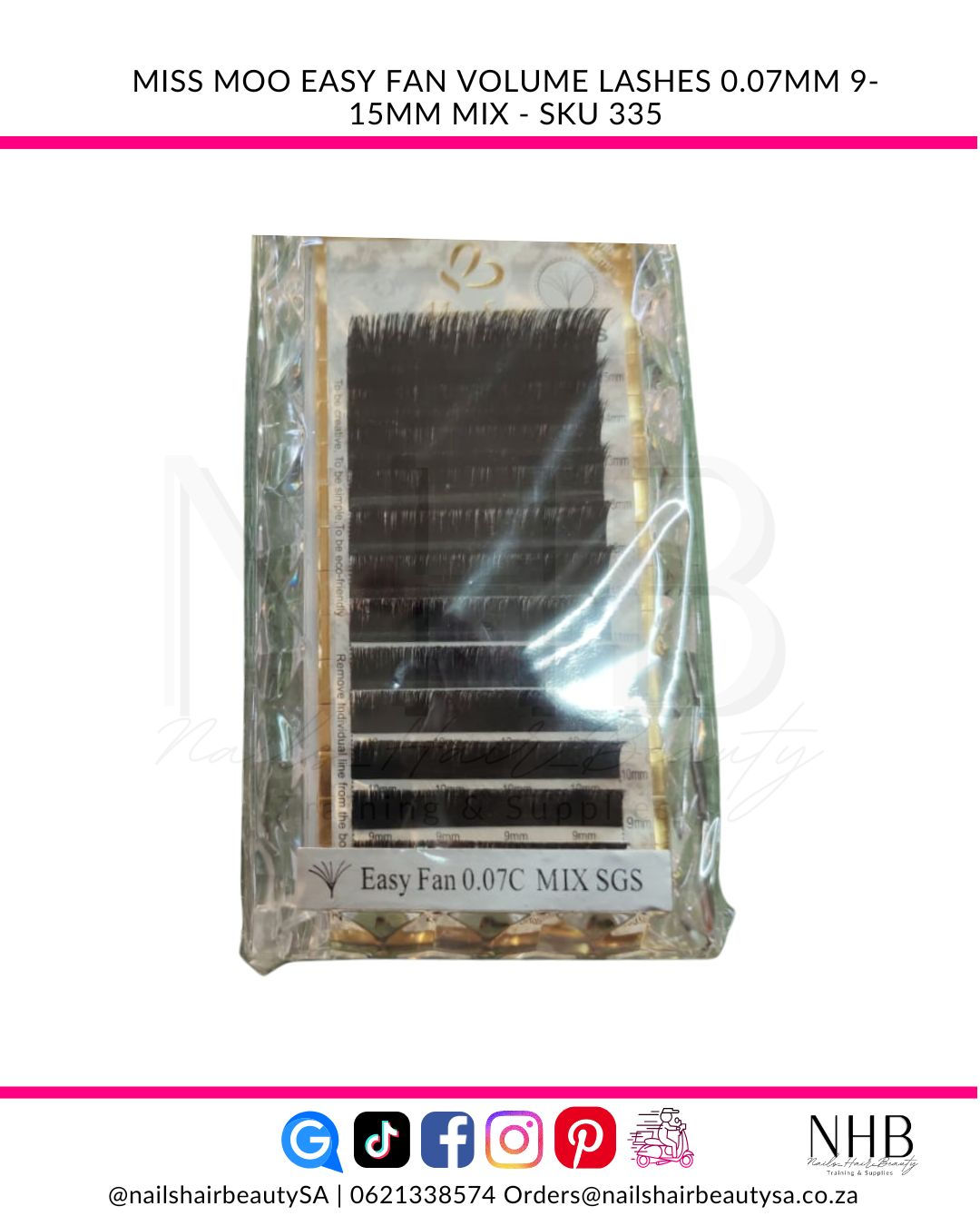 Miss Moo Easy fan Volume lashes 0.07mm 9-15mm mix