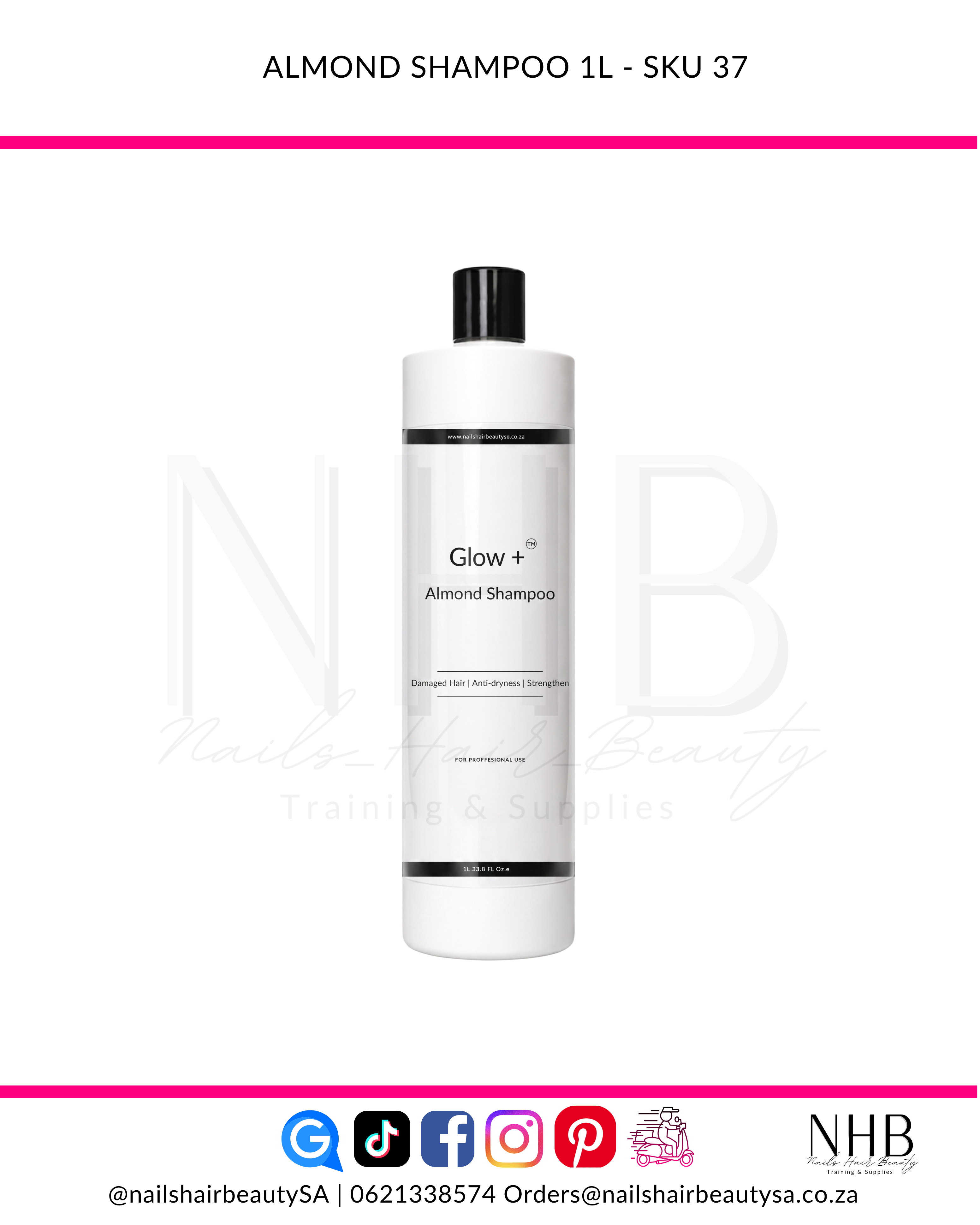 GLOW+ Almond Shampoo