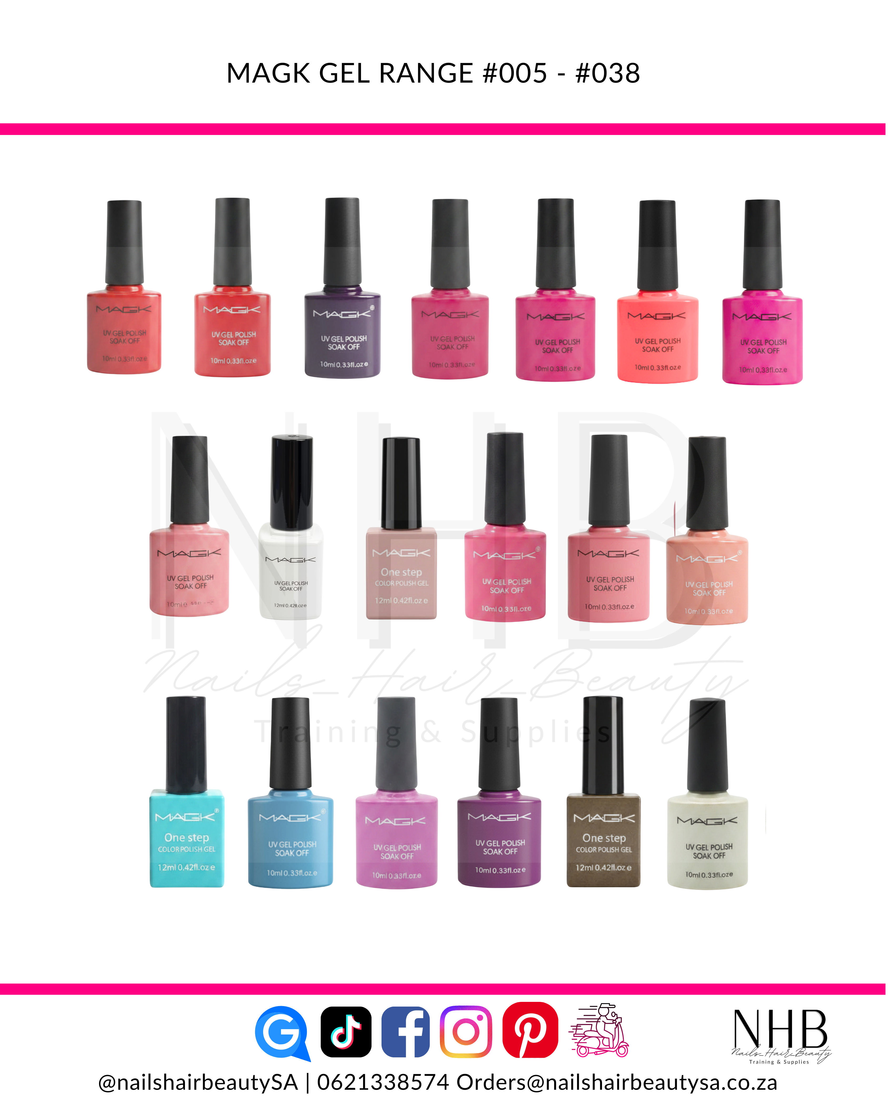 MAGK Gel Range #005 - #038