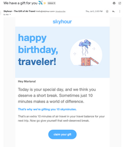 Birthday Email