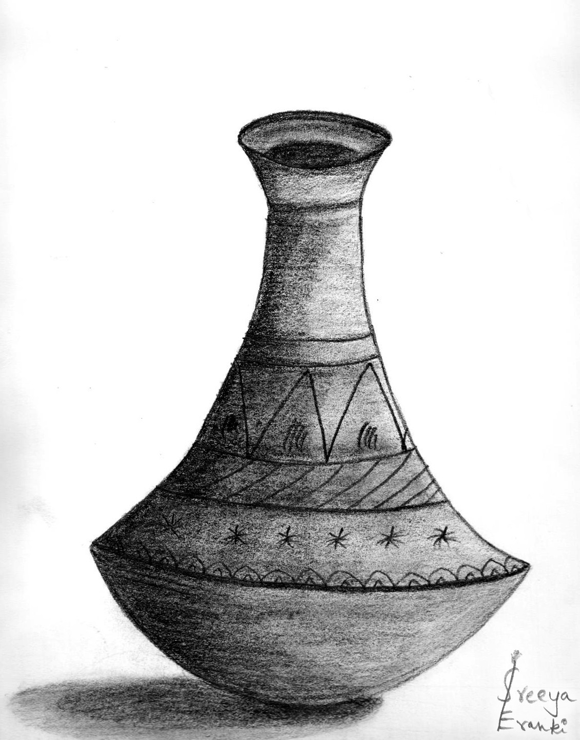 Still life drawing-Pot