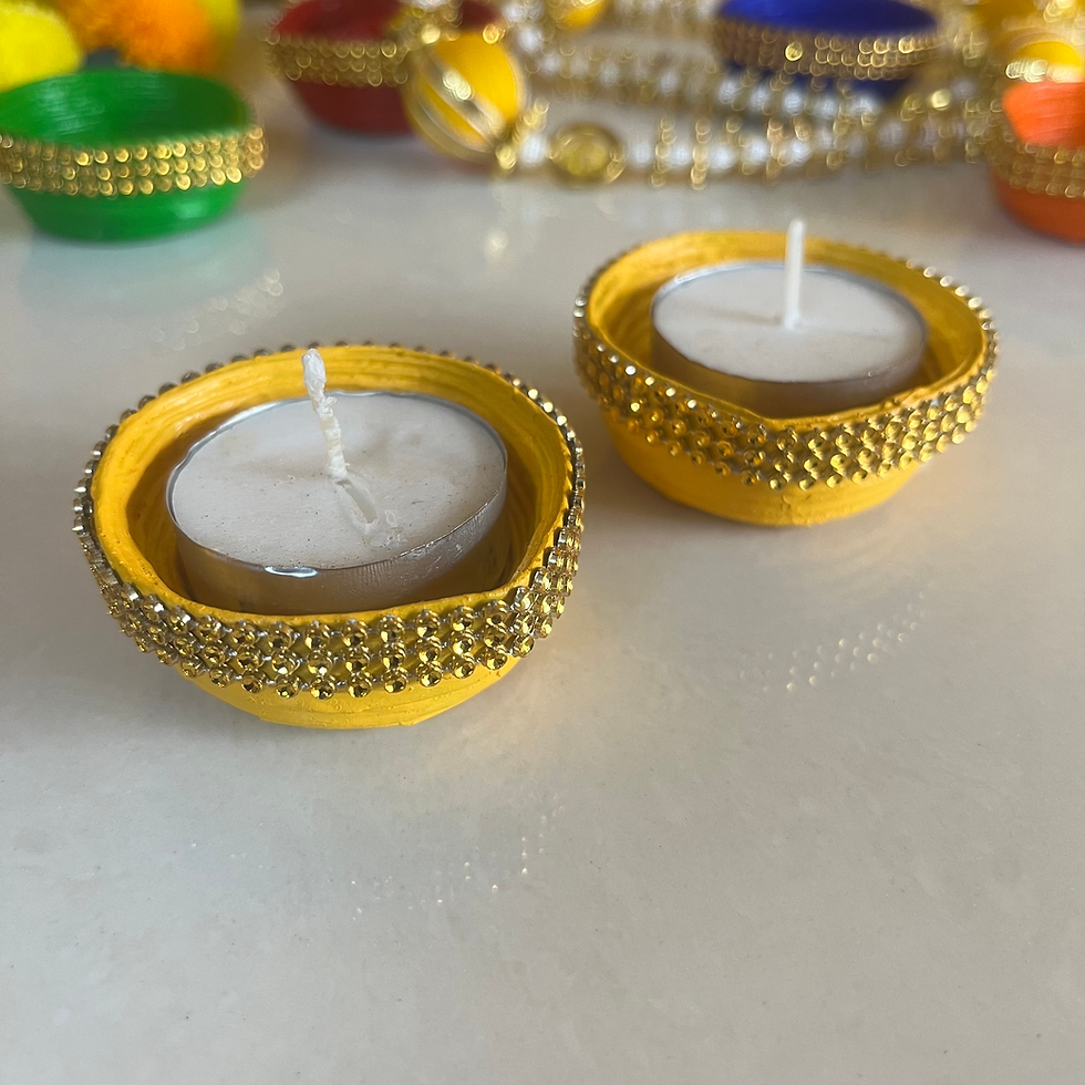 Thumbnail: Panati Diya Gold lace ( Set of 2)