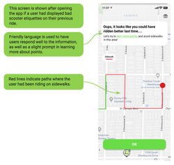 Wrong paths on previous ride screen