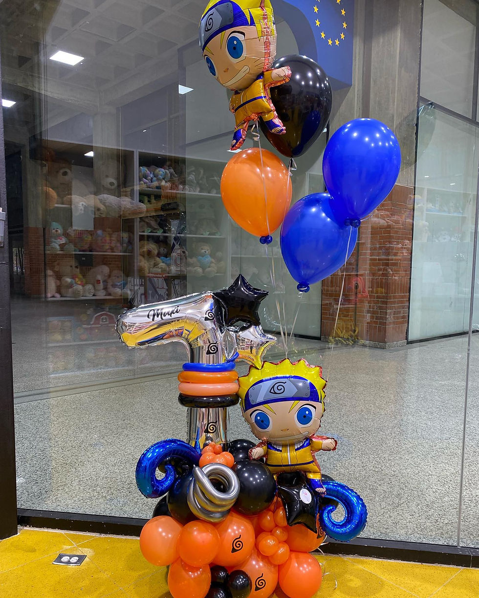 Miniatura: Arreglo de globos con numero con tematica favorita