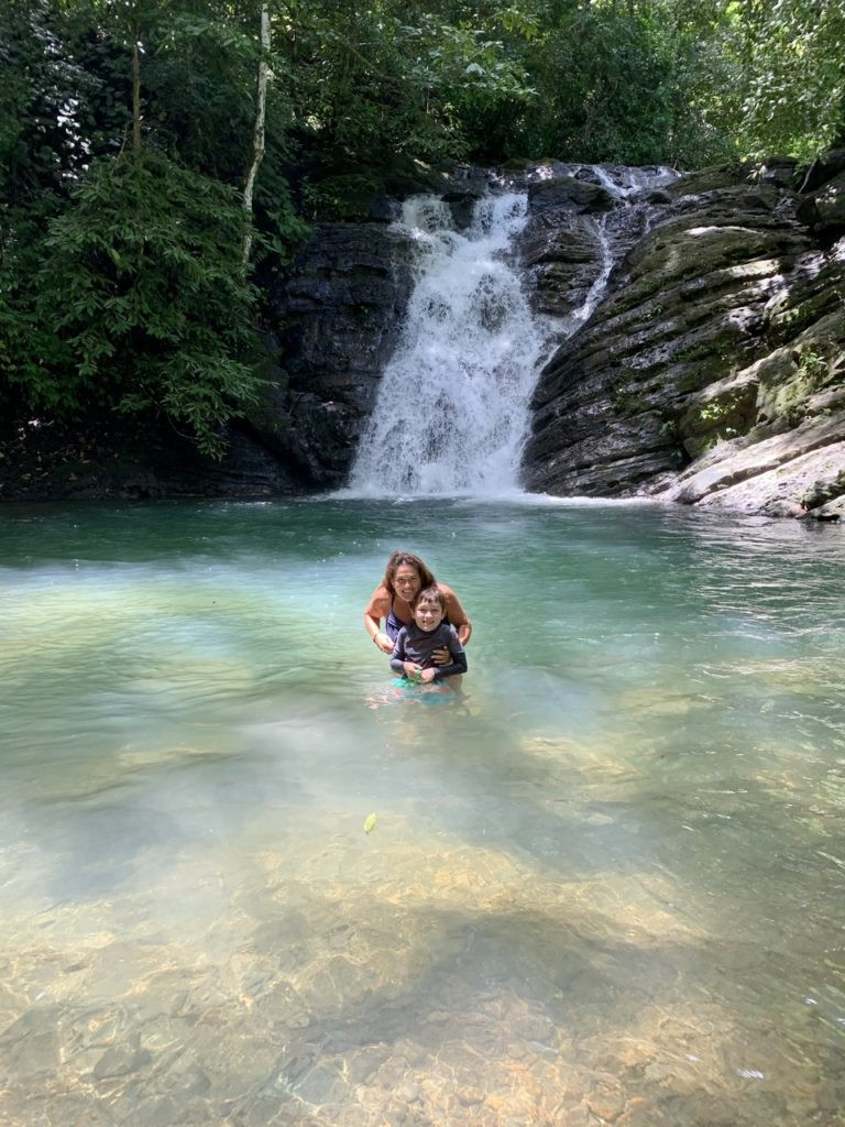 Pozo Azul waterfall in Dominicalito