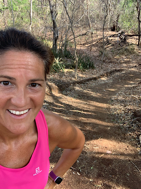 Author on the trails at Reserva getting back in the habit of running
