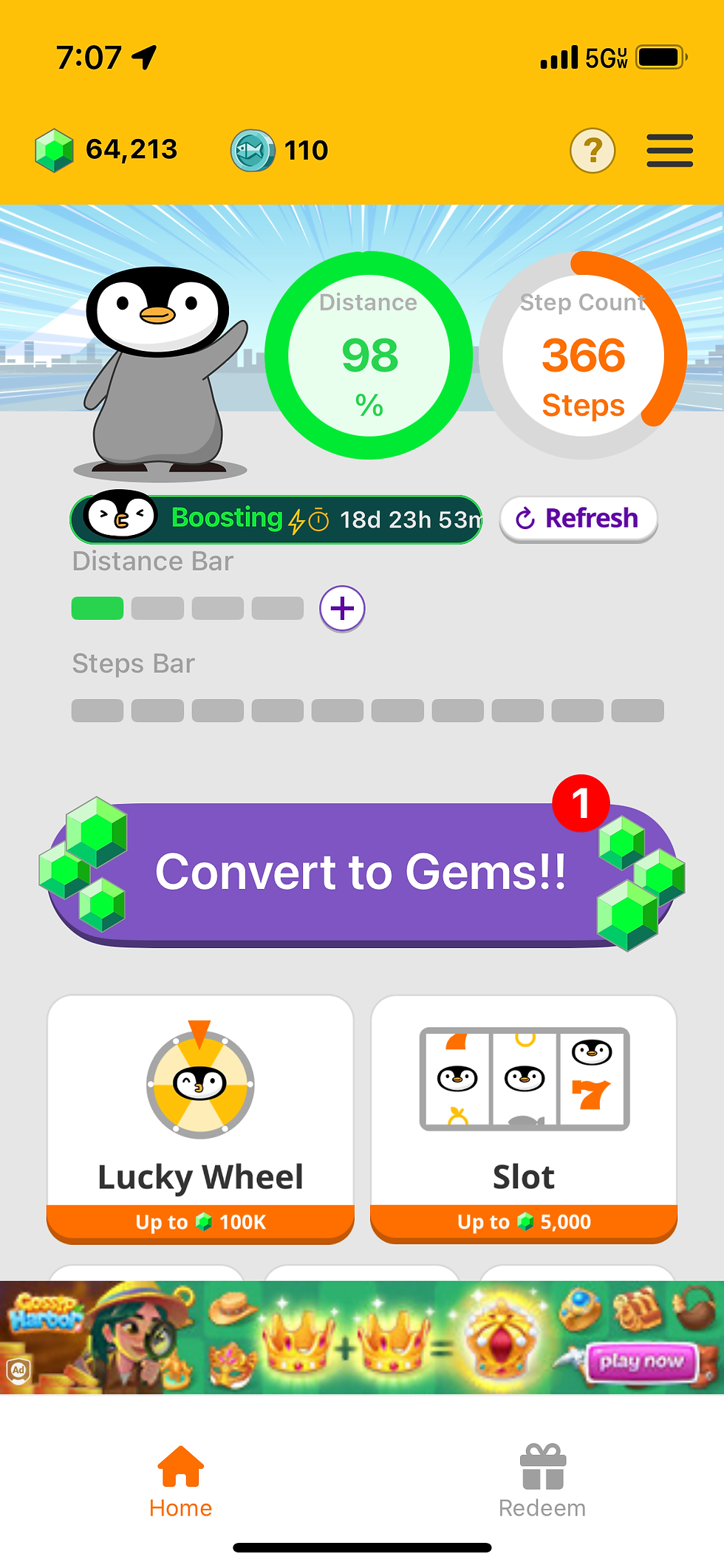 GeoSmile app home page