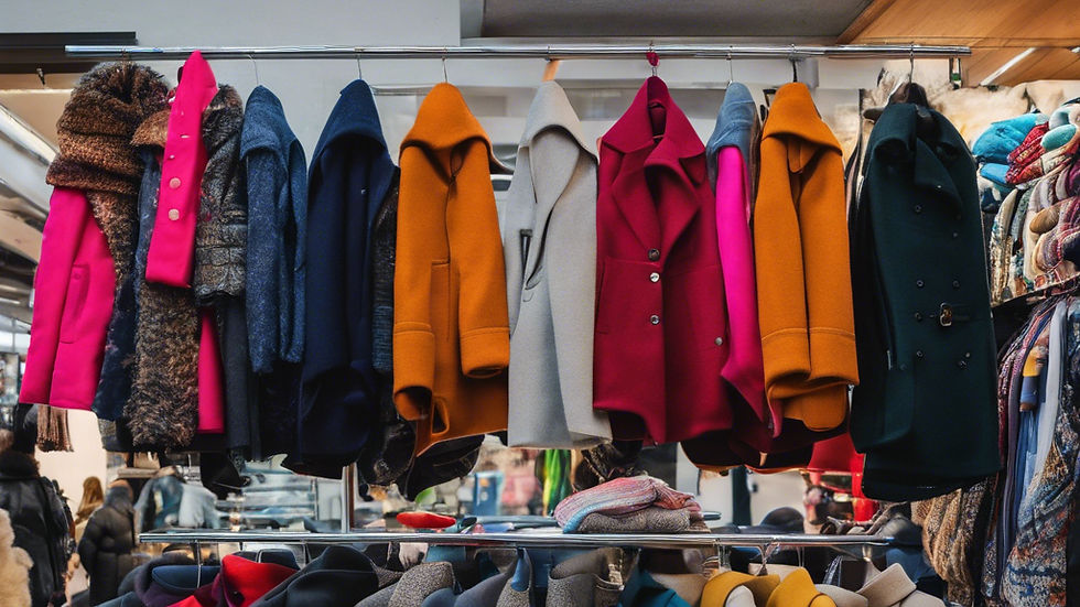 Coats hanging up