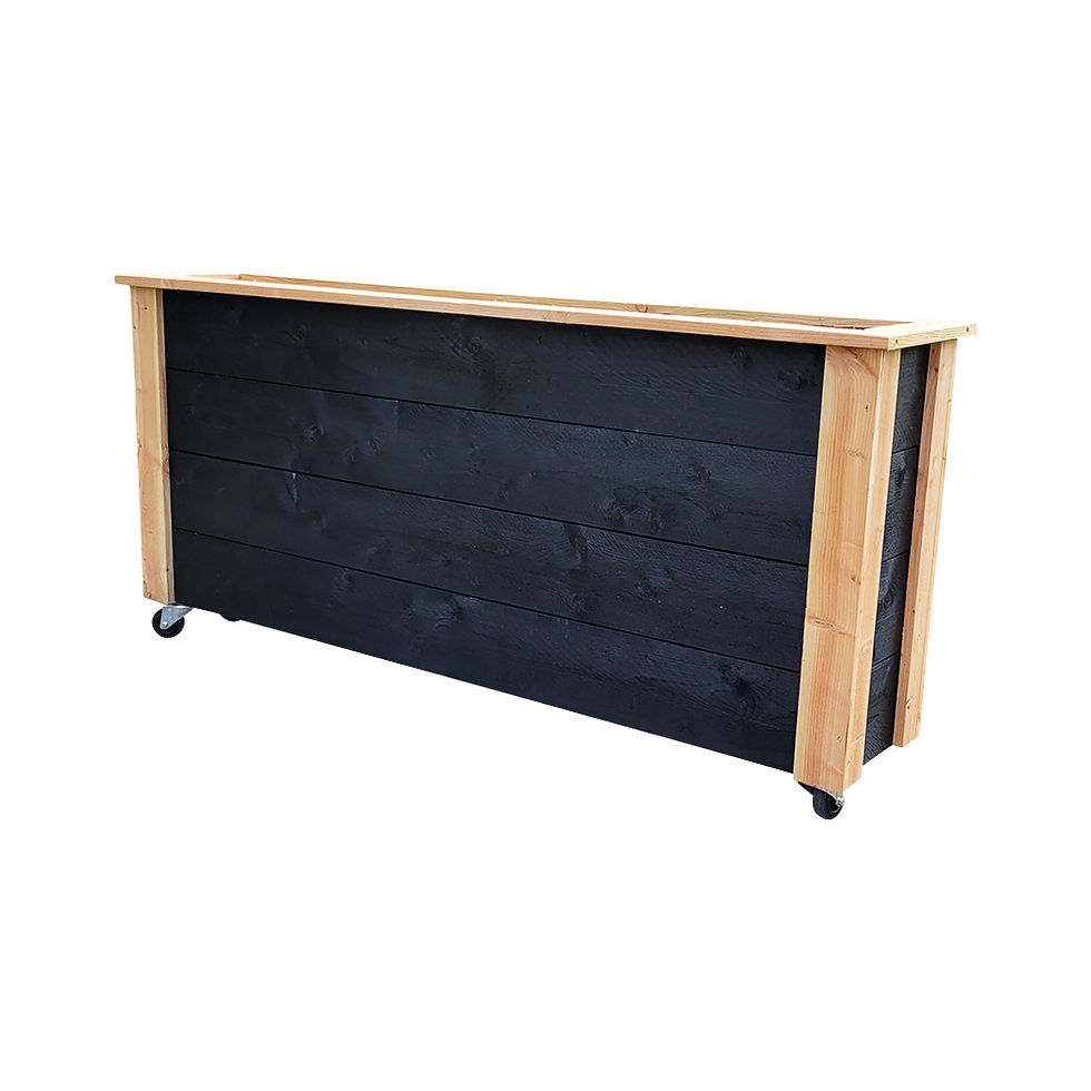 Thumbnail: Plantenbak Douglas - zwart - Populaire Maten