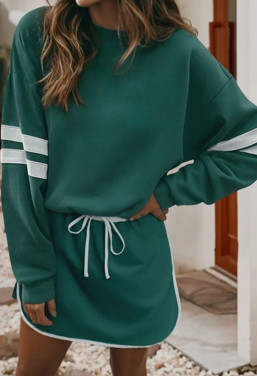 Emerald Mini Skirt Set