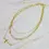 Thumbnail: Side Hanging Cross Layered Chain Necklace