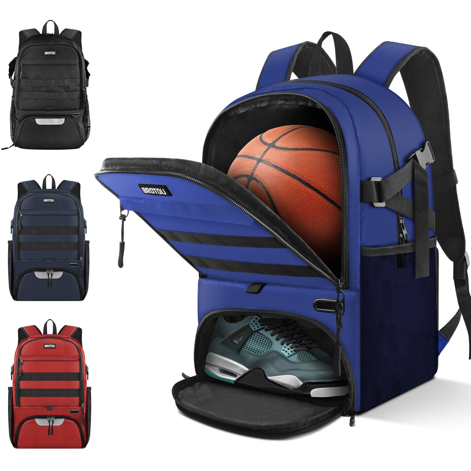 All-Weather Sports Backpack with Ball Compartment