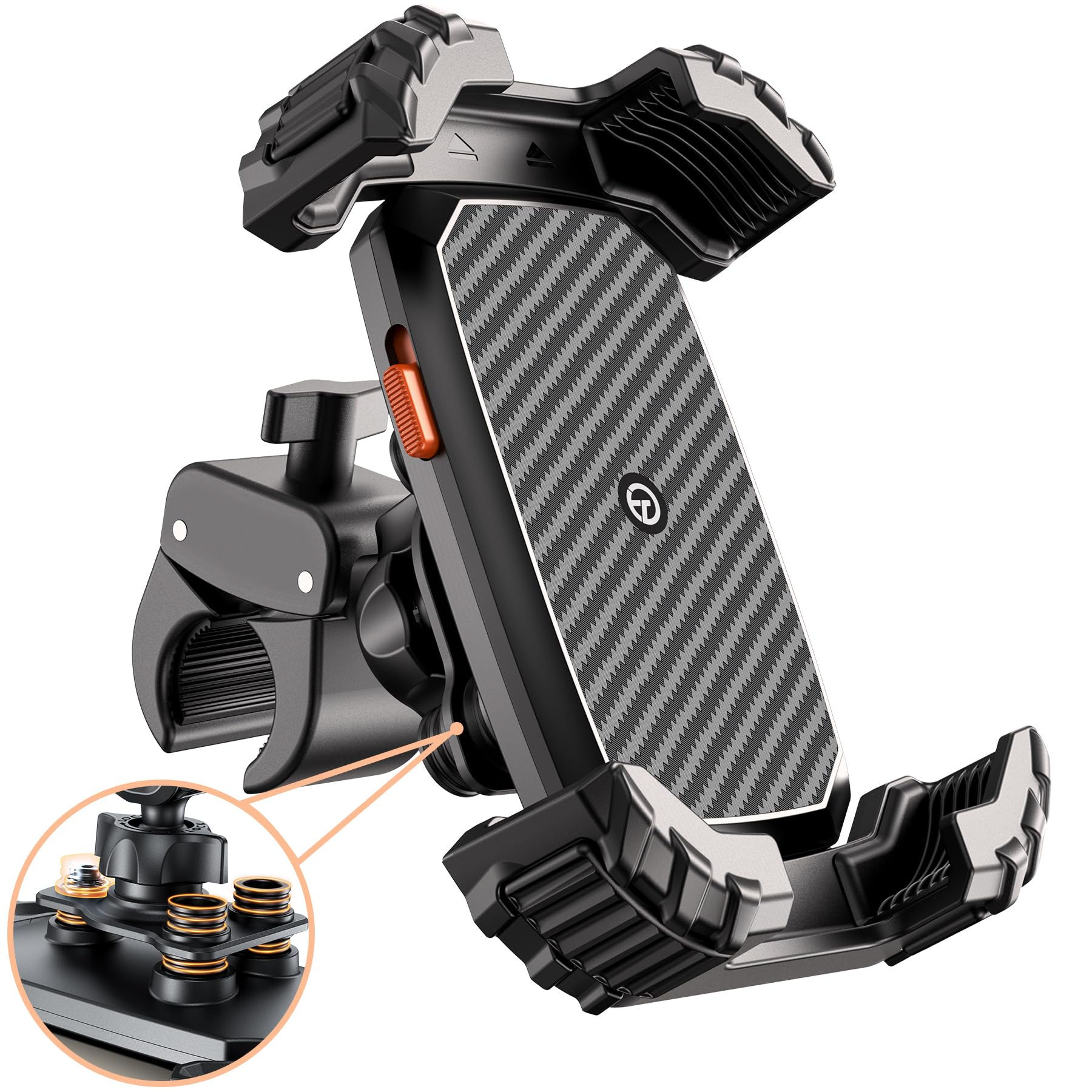 Anti-Vibration Motorcycle & Bike Phone Mount
