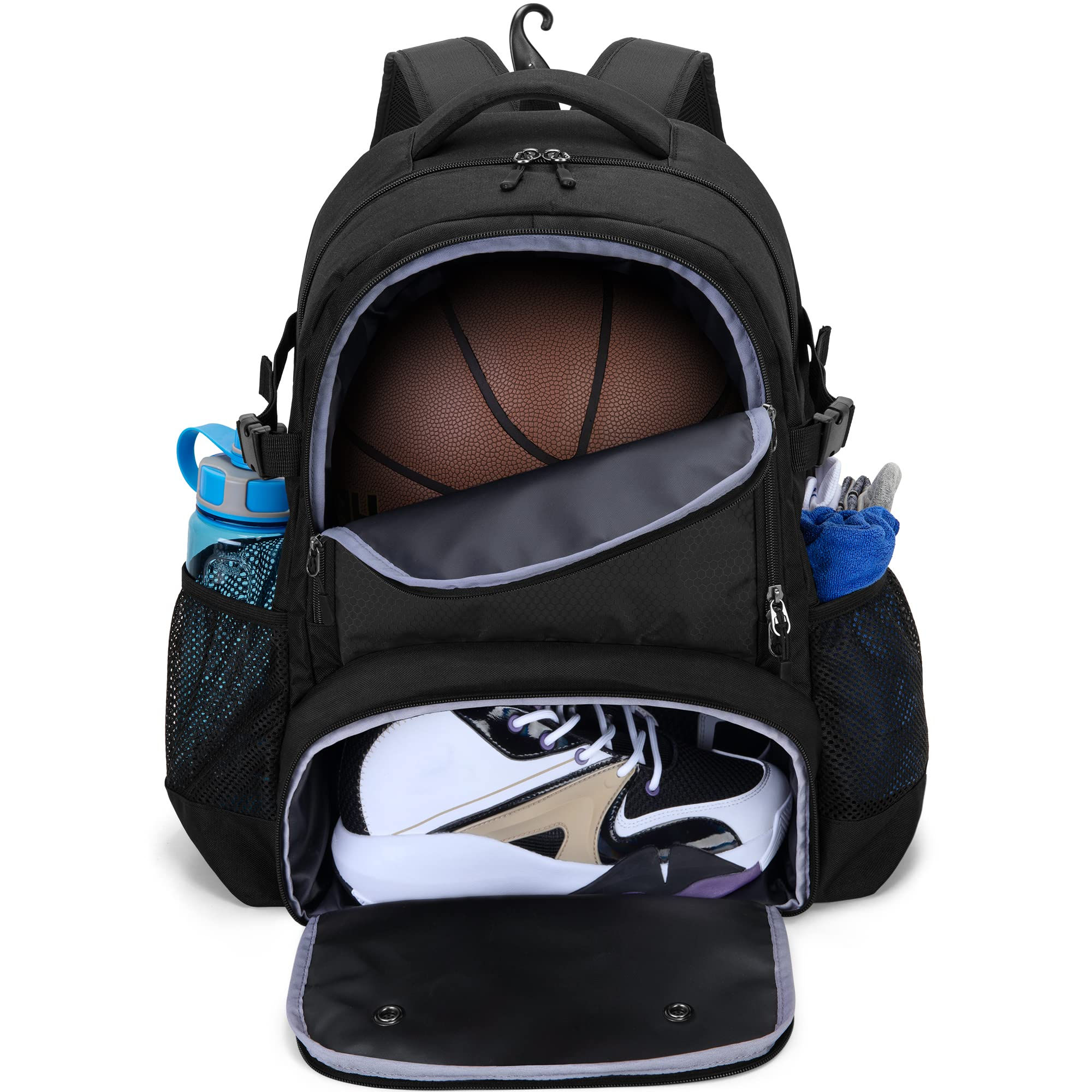 Sports Backpack with Ball & Shoe Compartments