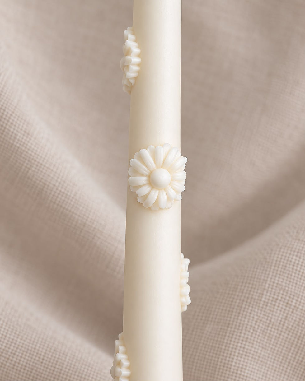 Miniature : Chandelle fleurs