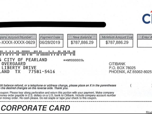 Credit Card Documents Pearland Leaks
