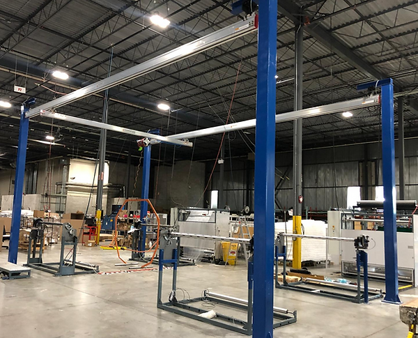 An Example of our overhead rail system