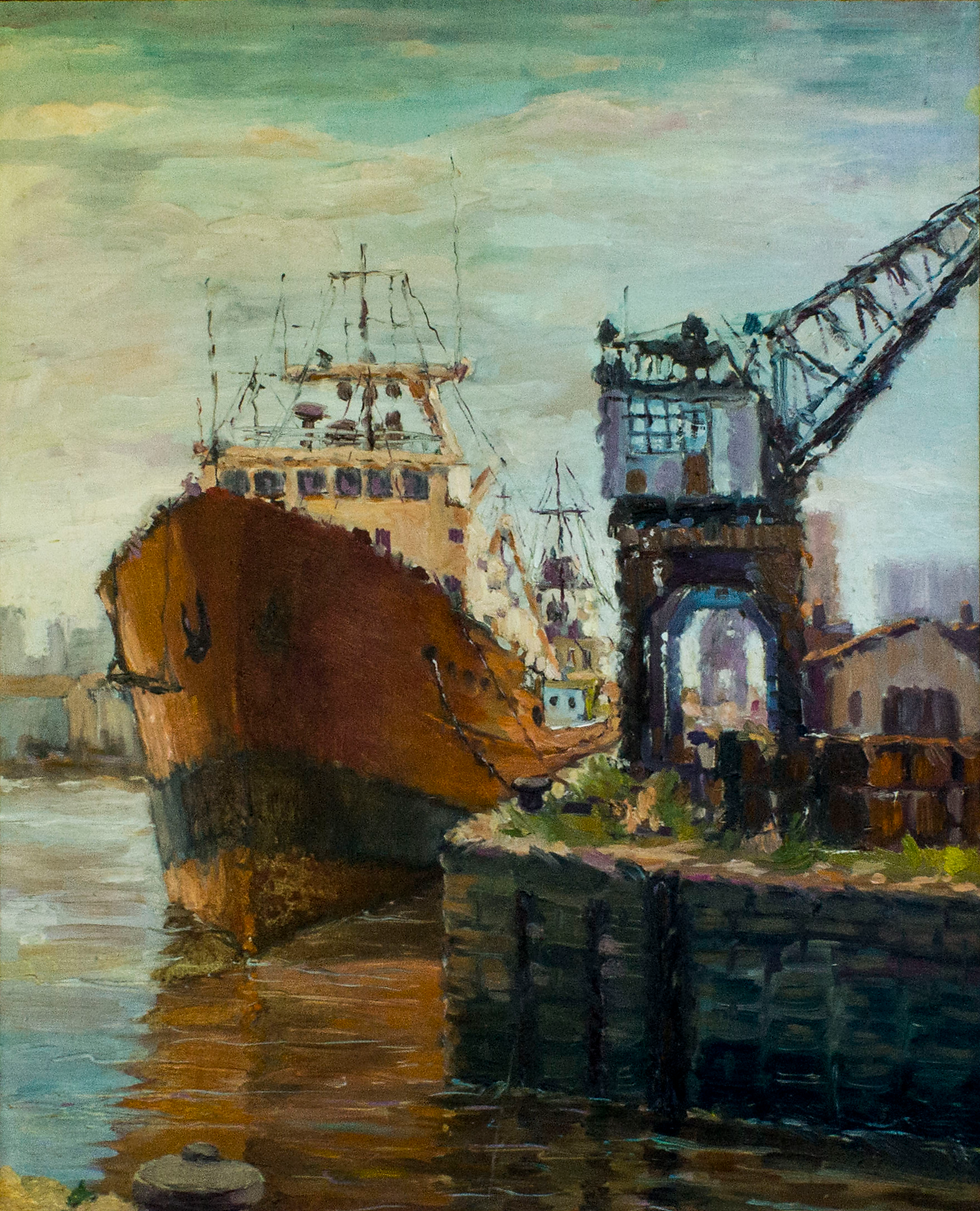 Miniatura: Barco en Puerto Madero