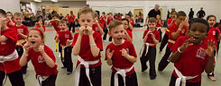Kids standing in stance
