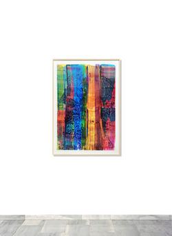 Serie Tricromia v032 acrylic on paper 123x90cm 2020