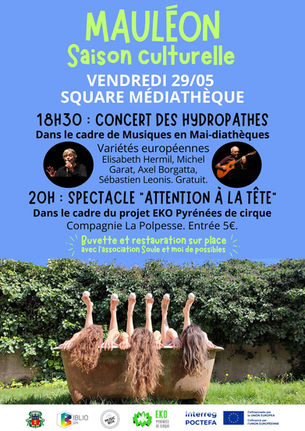 Vendredi 29 mai : saison culturelle