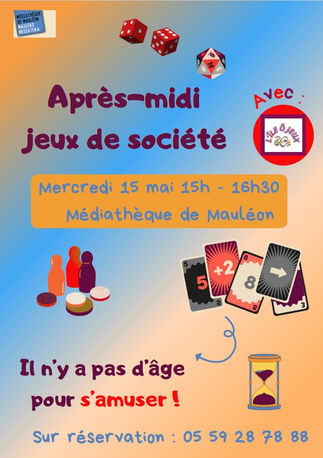 Médiathèque : après-midi jeux de société