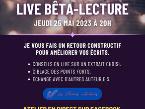 Atelier Bêta-Lecture (Live)