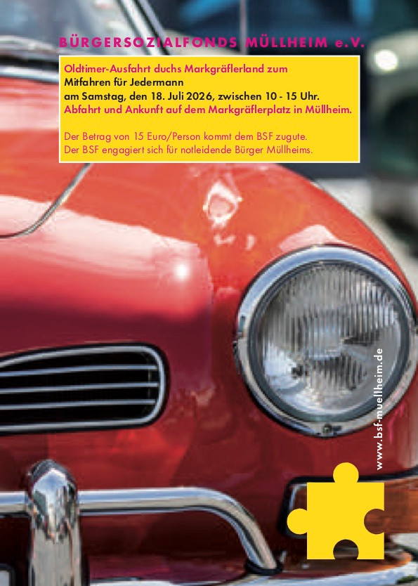 Bürger Sozialfound Müllheim Oldtimer Tour Vorher