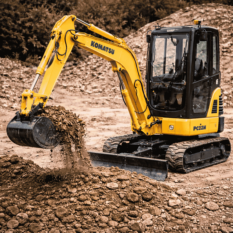 Minibagger PC 22 Seite