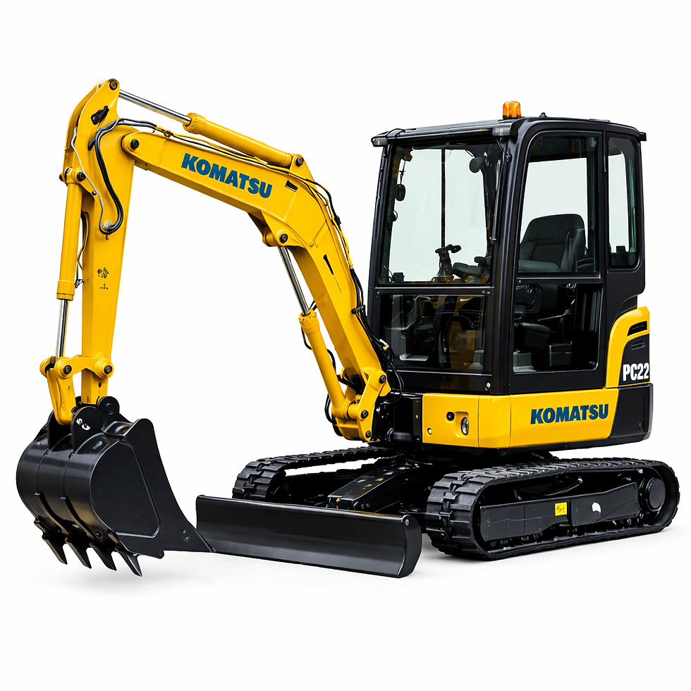 Minibagger PC 22 Seite
