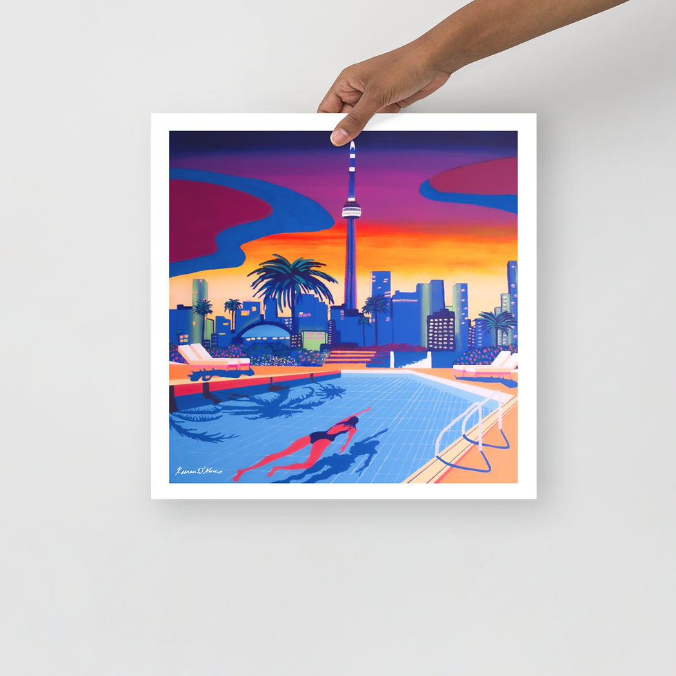 Thumbnail: 'Toronto, but Tropical' - Poster Print