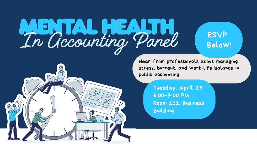 Mental Health in Accounting Panel