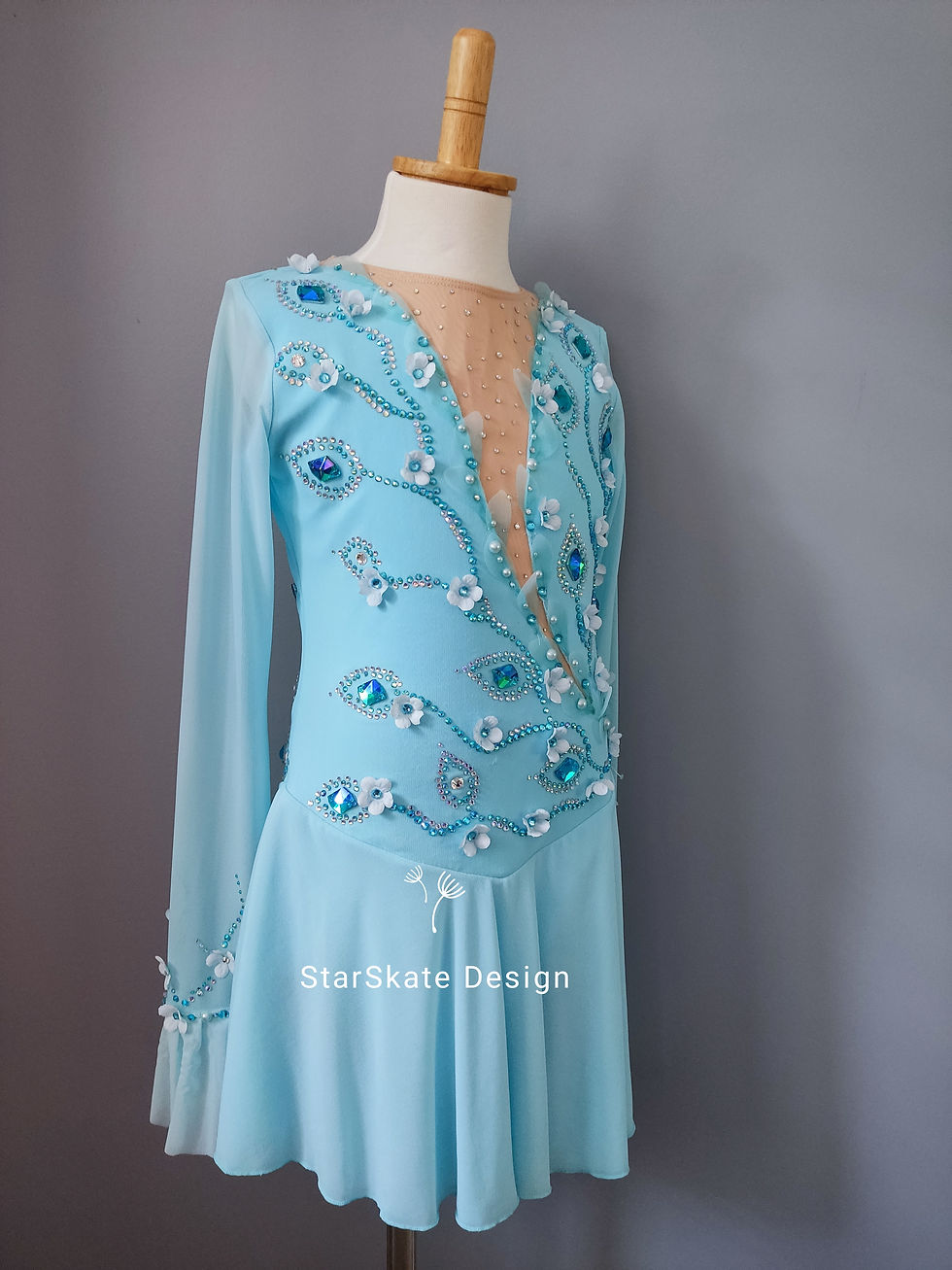 Thumbnail: Blue Dreams Figure Skating Dress