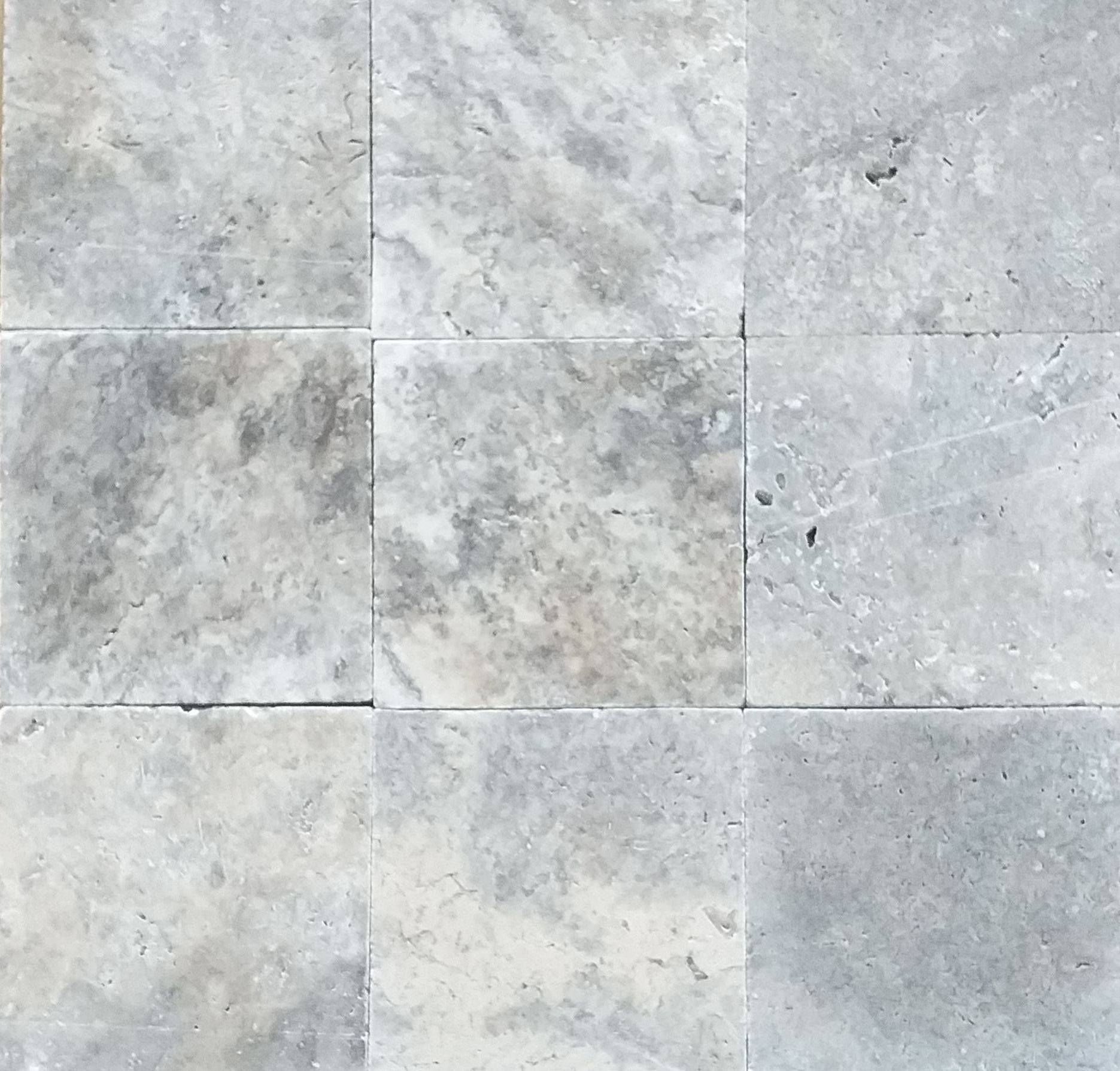 Grey / Silver Travertine Tile