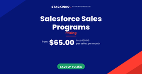Salesforce Sales Programs Pricing - $65.00 per seller per month from Stackingo