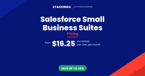 Salesforce Small Business Suites Pricing - $16.25 per user per month from Stackingo