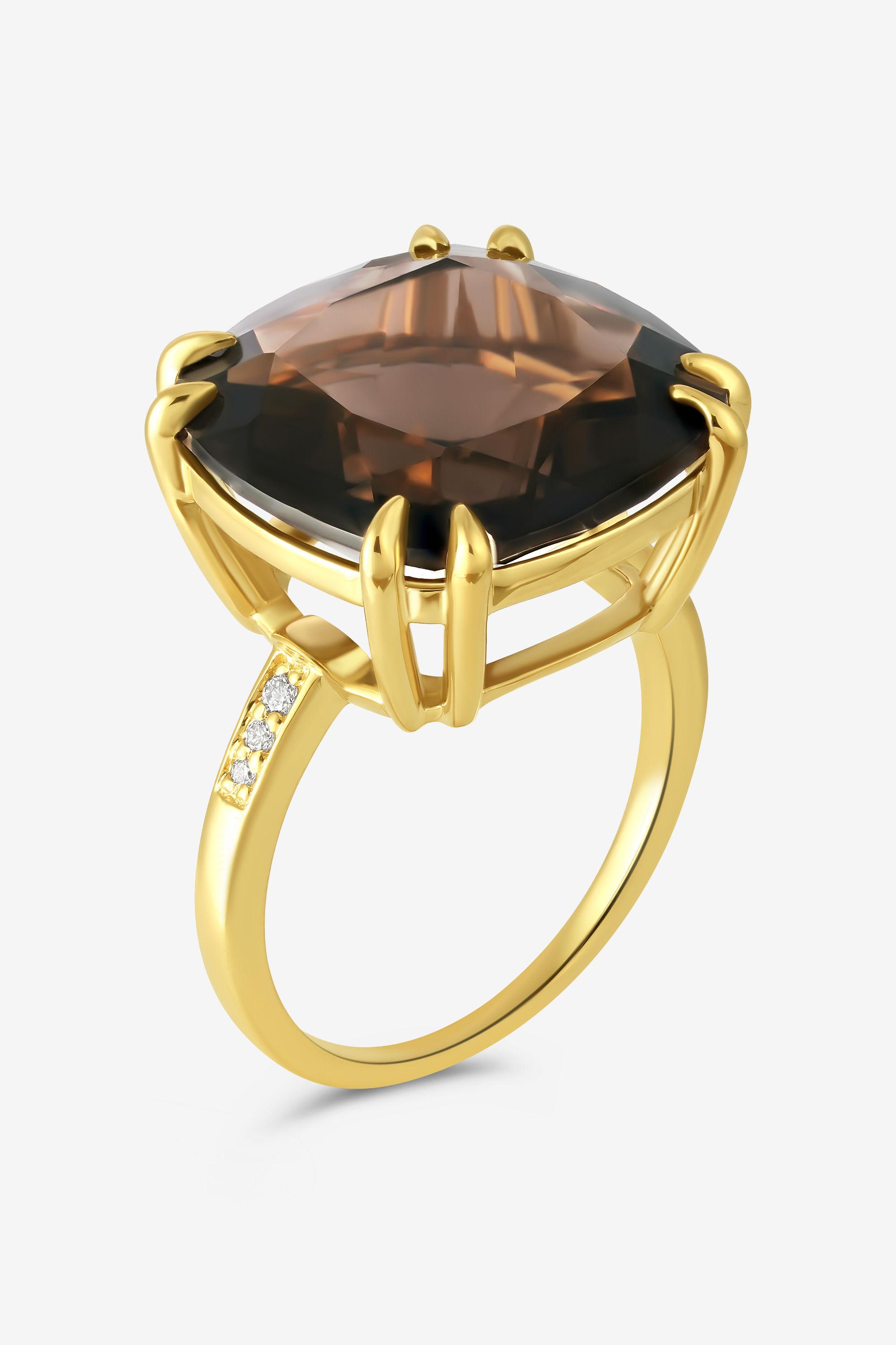 טבעת נעמה טופז ויהלומים