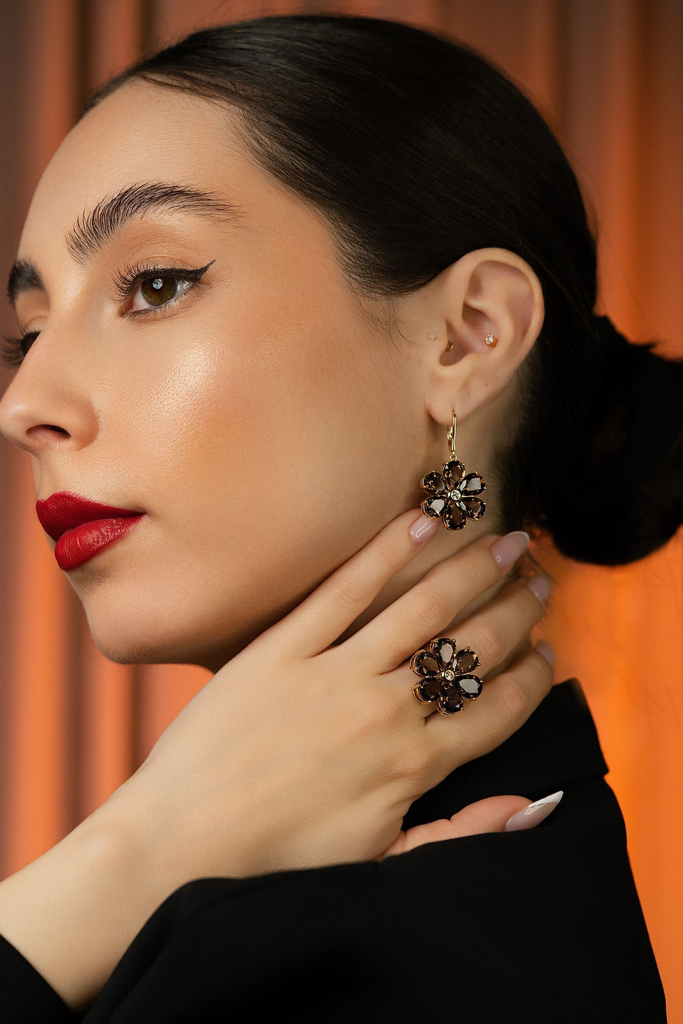 תמונה ממוזערת: עגילי ורד