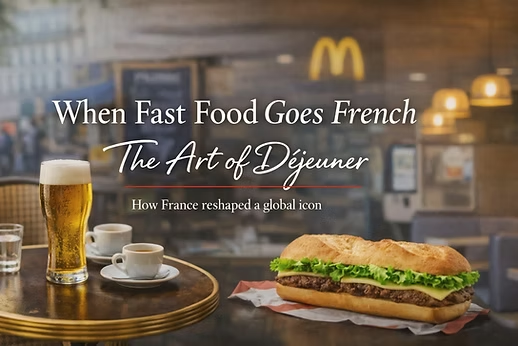 🍟 For Better or for Worst: when Fast Food Goes French, the Rules Change.