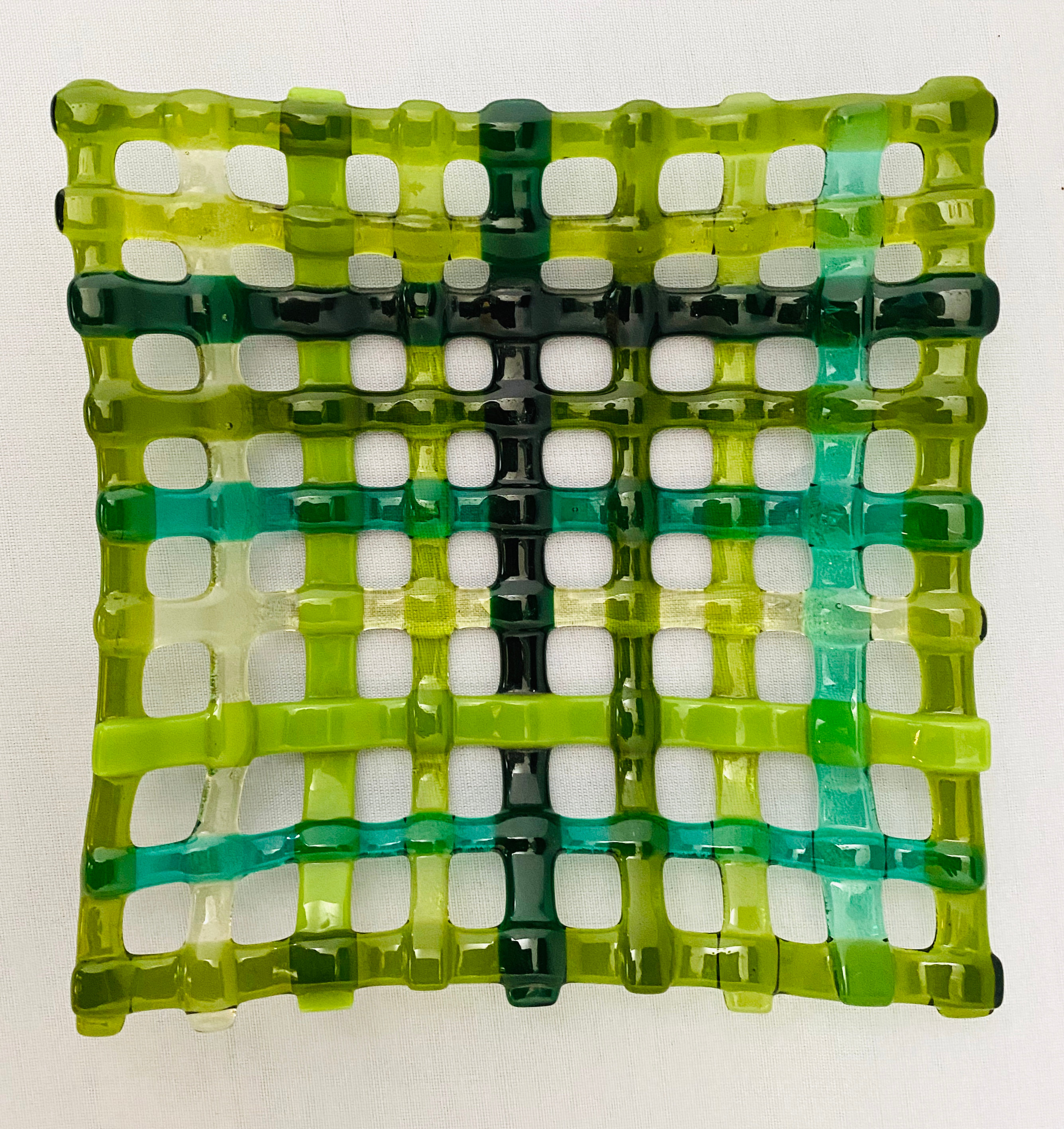 Basket Weave Glass Tray Moments Bynorri