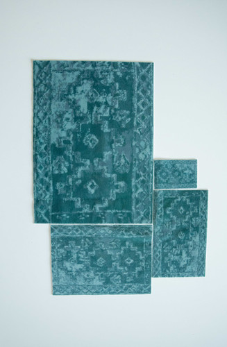 Aztec Rug in Ocean | The Tiny Timber Co.