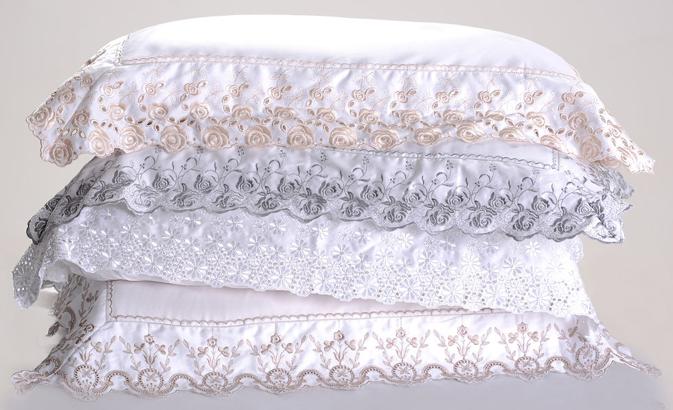 Jogo de Cama 300 fios - Bordado Ingl