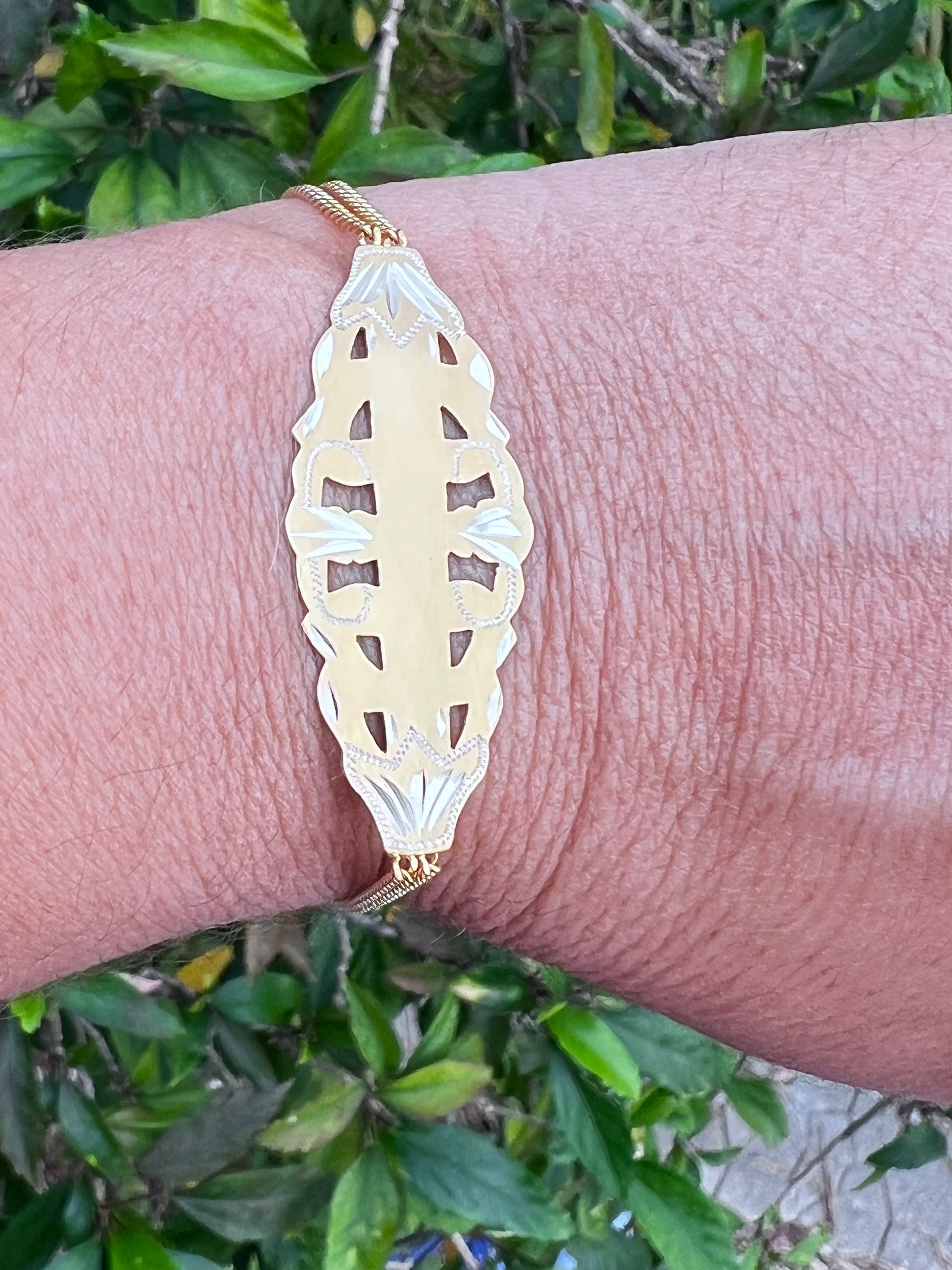 Woman’s Filagree ID Woman’s Bracelet Large 