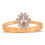 Thumbnail: Oval Morganite Anturaj with Diamonds
