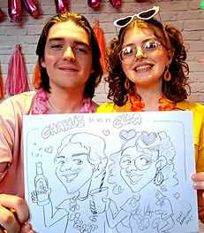 With over 15 years of experience, Lady Caricature brings a unique blend of speed, skill, and a relaxed atmosphere to every event. Known for capturing the essence of guests in mere minutes, these caricatures are lively and memorable keepsakes that perfectly reflect the personalities of those drawn. Whether it’s a wedding, Lady Caricature is sure to add a special touch to any occasion.

Key Points About Lady Caricature:

• Over 15 years of experience as a caricature artist
• Renowned for creating lively and memorable caricatures
• Capable of drawing approximately 15 caricatures per hour
• Typically works on A4-sized paper
• Public liability insurance
• Member of the Scottish Artist Union
• Experience with a wide range of events, including weddings, corporate events, festivals, and private parties
• Previous clients include Edinburgh Zoo, Arnold Clark, Armed Forces, Fringe Festival, Barratt Homes, Fife Council, and East Lothian Council
• Known for speed, precision, and creating a relaxed atmosphere

Contact Laura: lauramanescau@gmail.com

Phone: +447724572507