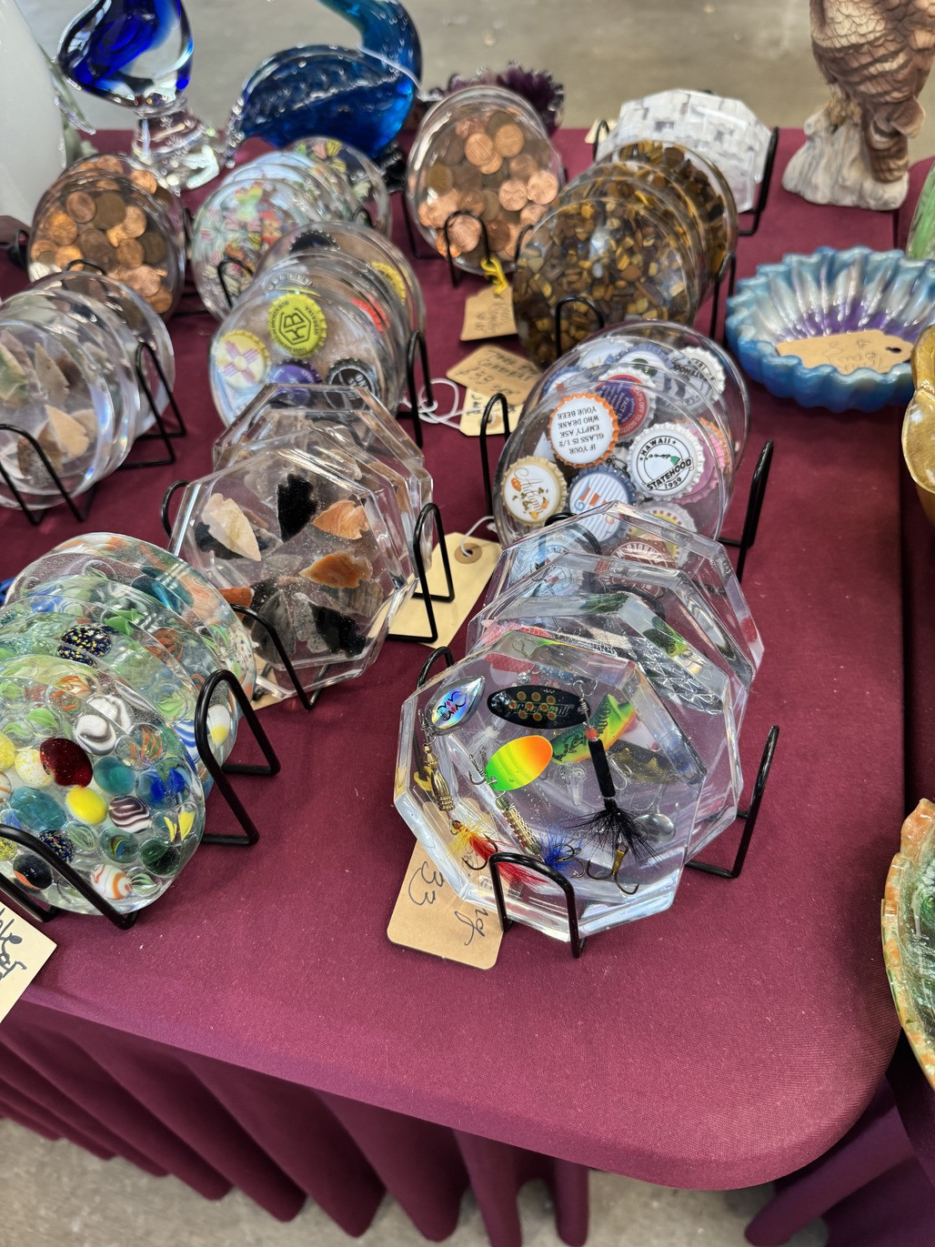 Resin coasters