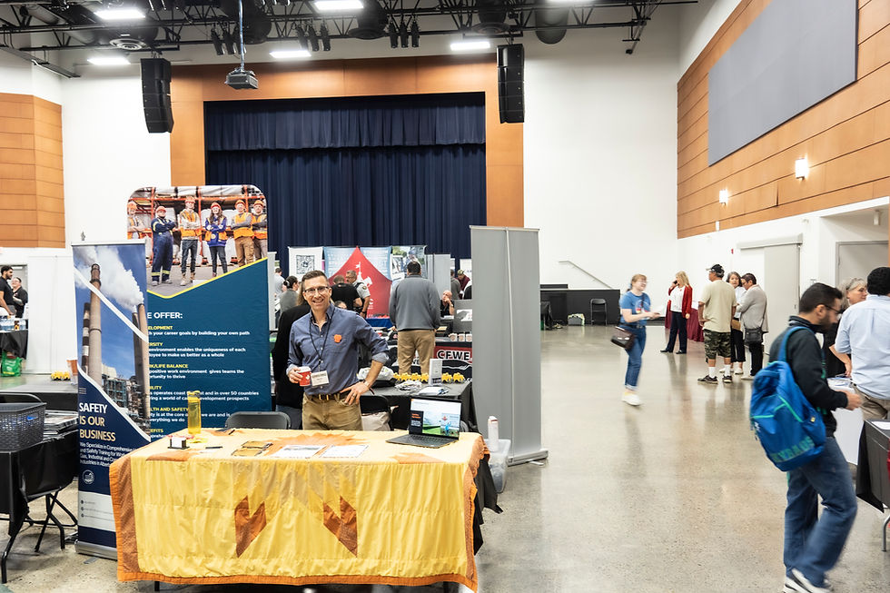 Exhibitor booths at an IPE-managed expo