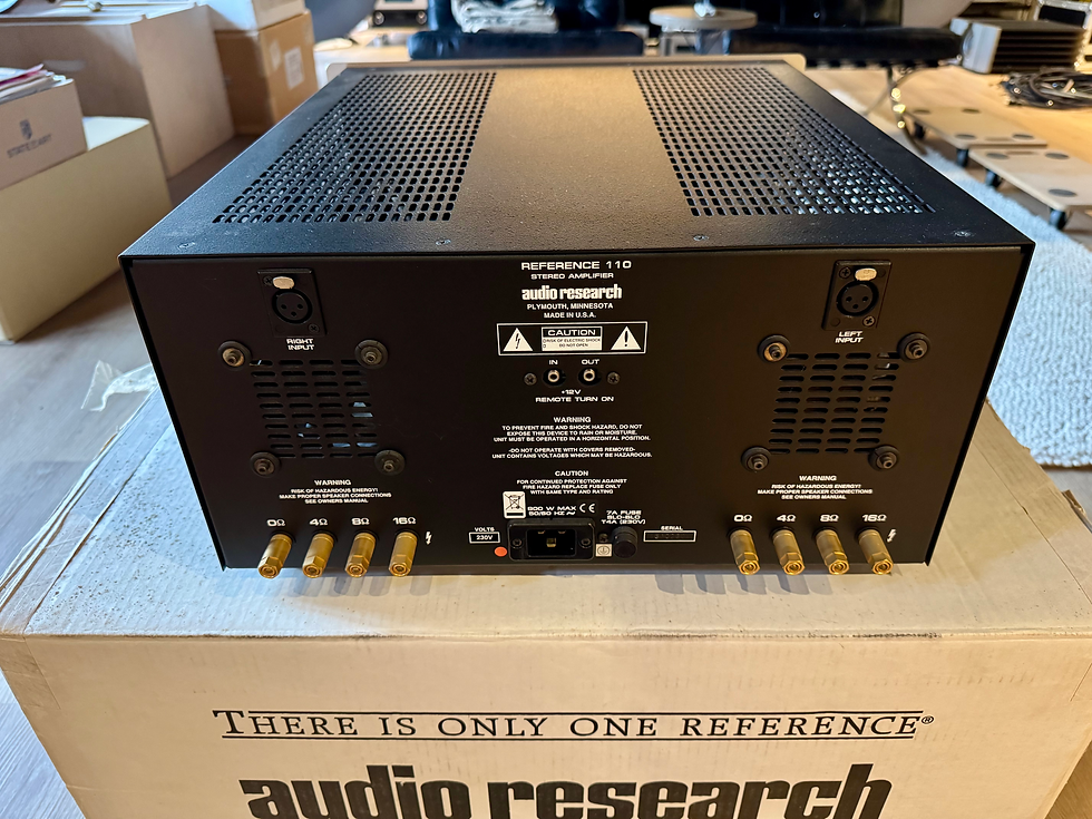 Thumbnail: Audio Research ref 110 - stereo buizen eindversterker