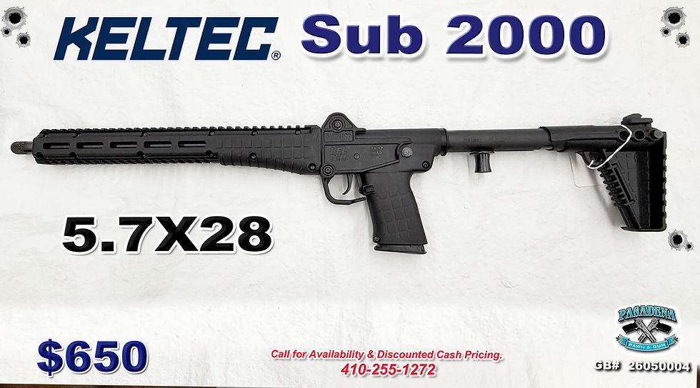 KelTec Sub 2000 Black in 5.7x28